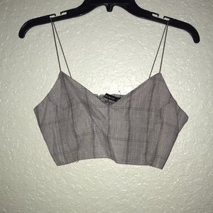Plaid crop top
